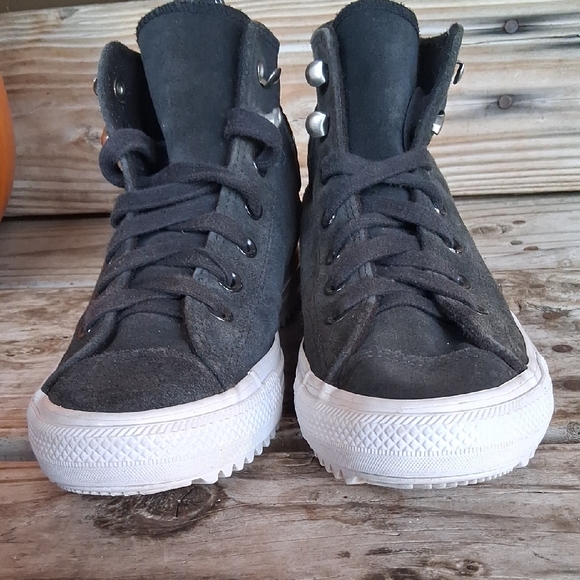 Converse Charcoal High-Top Sneakers - Picture 5 of 14